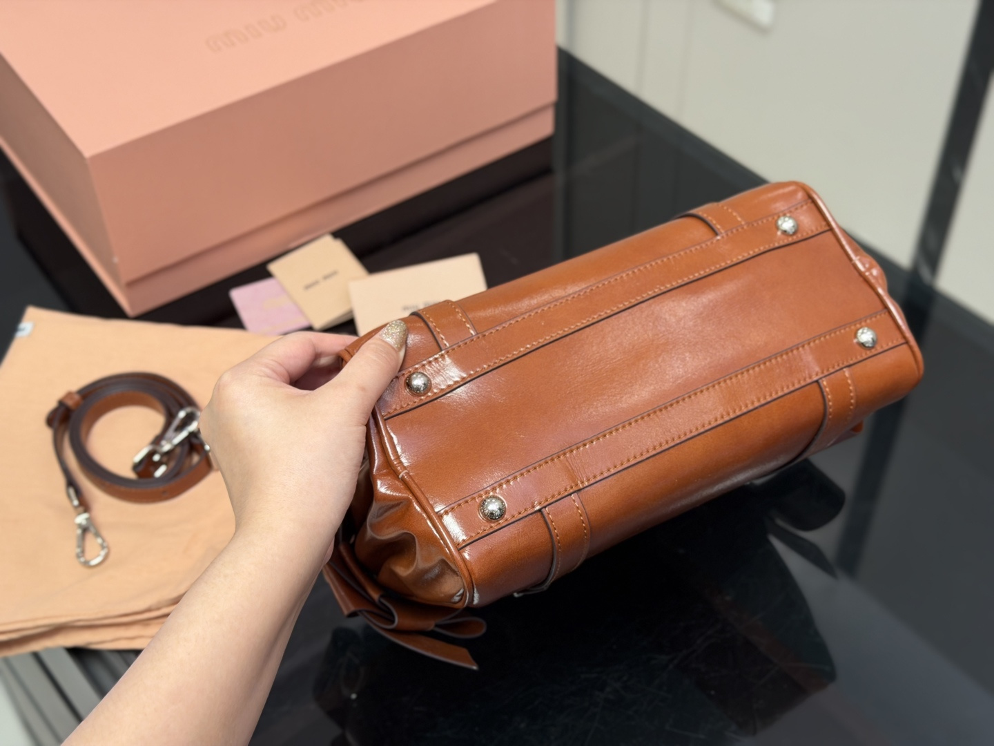 Cheap MiuMiu High quality Handbags in 213242, $130 USD- [IB213242] - Replica MiuMiu High quality Handbags