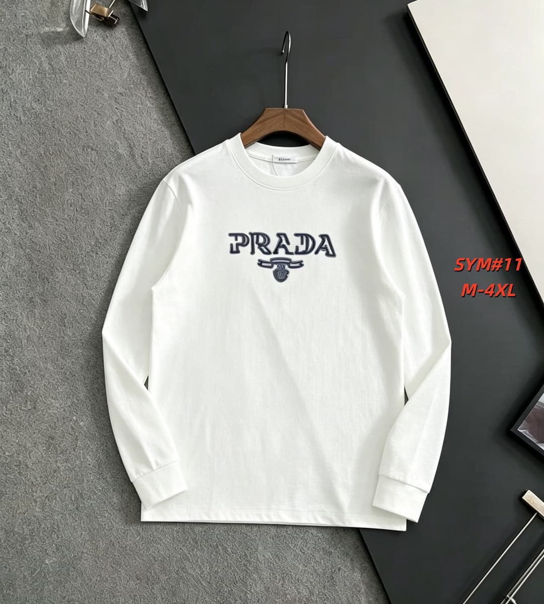 Cheap Prade Long-Sleeved T-Shirts for Men in 213299, $30 USD- [IB213299] - Replica Prade Long-Sleeved T-Shirts for Men