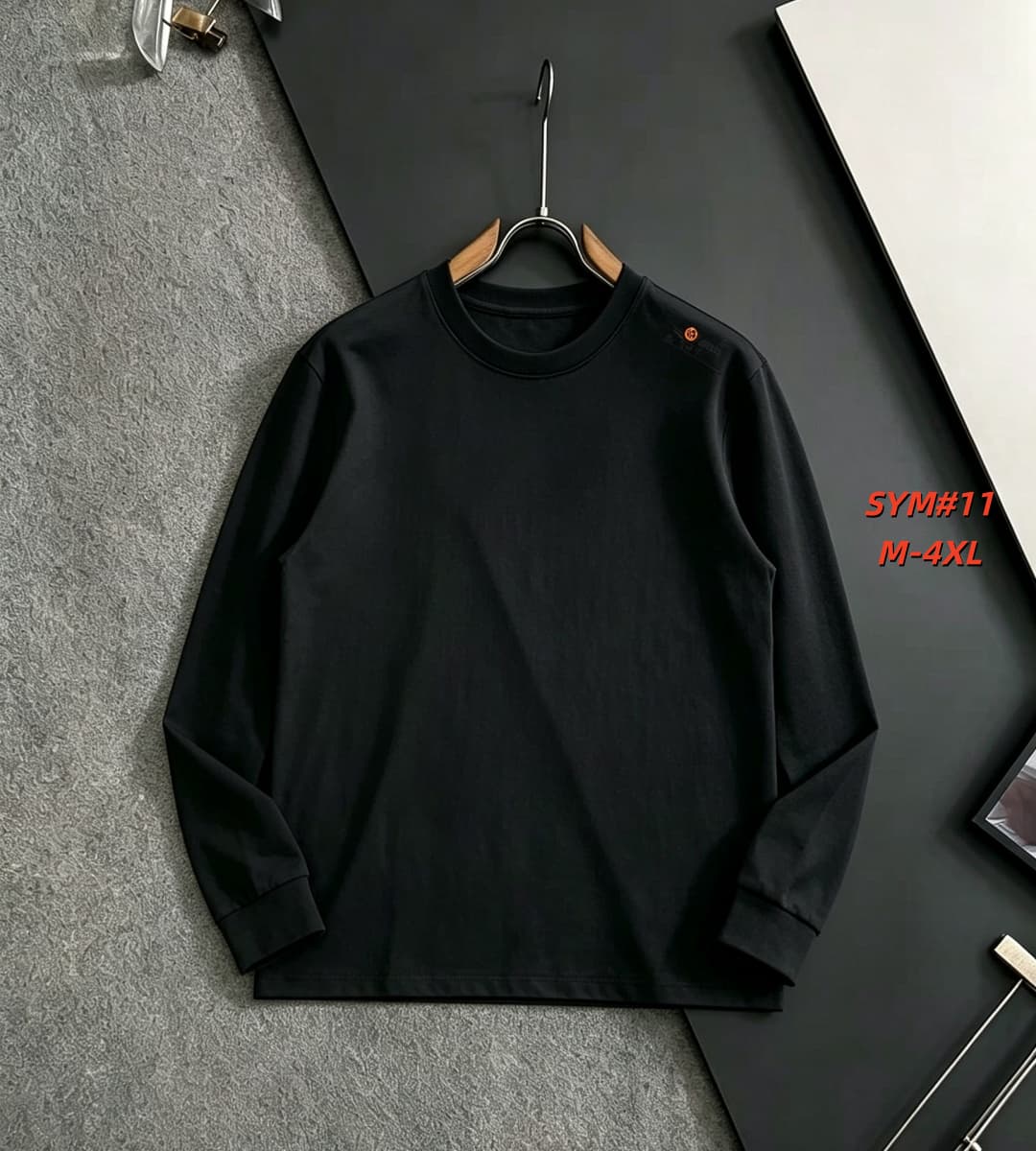 Cheap Hermes Long-Sleeved T-shirts for Men in 213301, $30 USD- [IB213301] - Replica Hermes Long-Sleeved T-shirts for Men