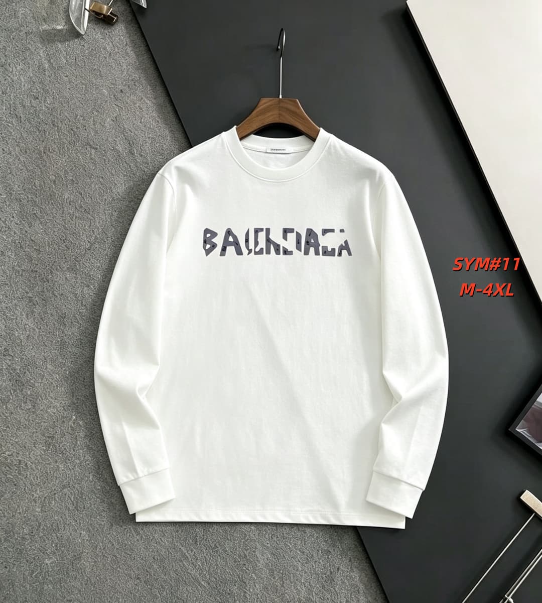 Cheap Balenciaga Long Sleeve T-Shirts in 213303, $30 USD- [IB213303] - Replica Balenciaga Long Sleeve T-Shirts