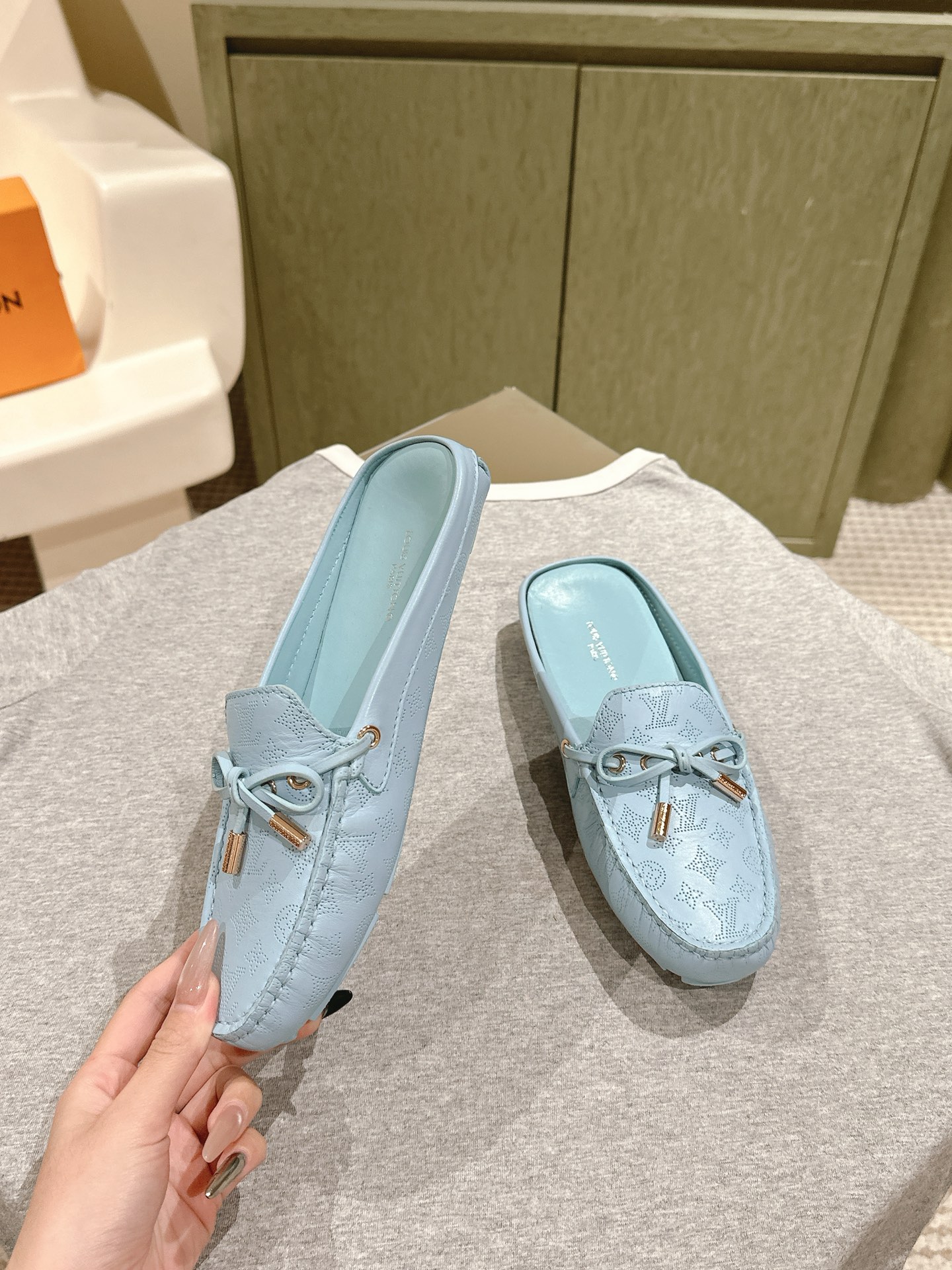 Cheap Louis Vuitton Loafers For Women in 213749, $60 USD- [IB213749] - Replica Louis Vuitton Loafers For Women