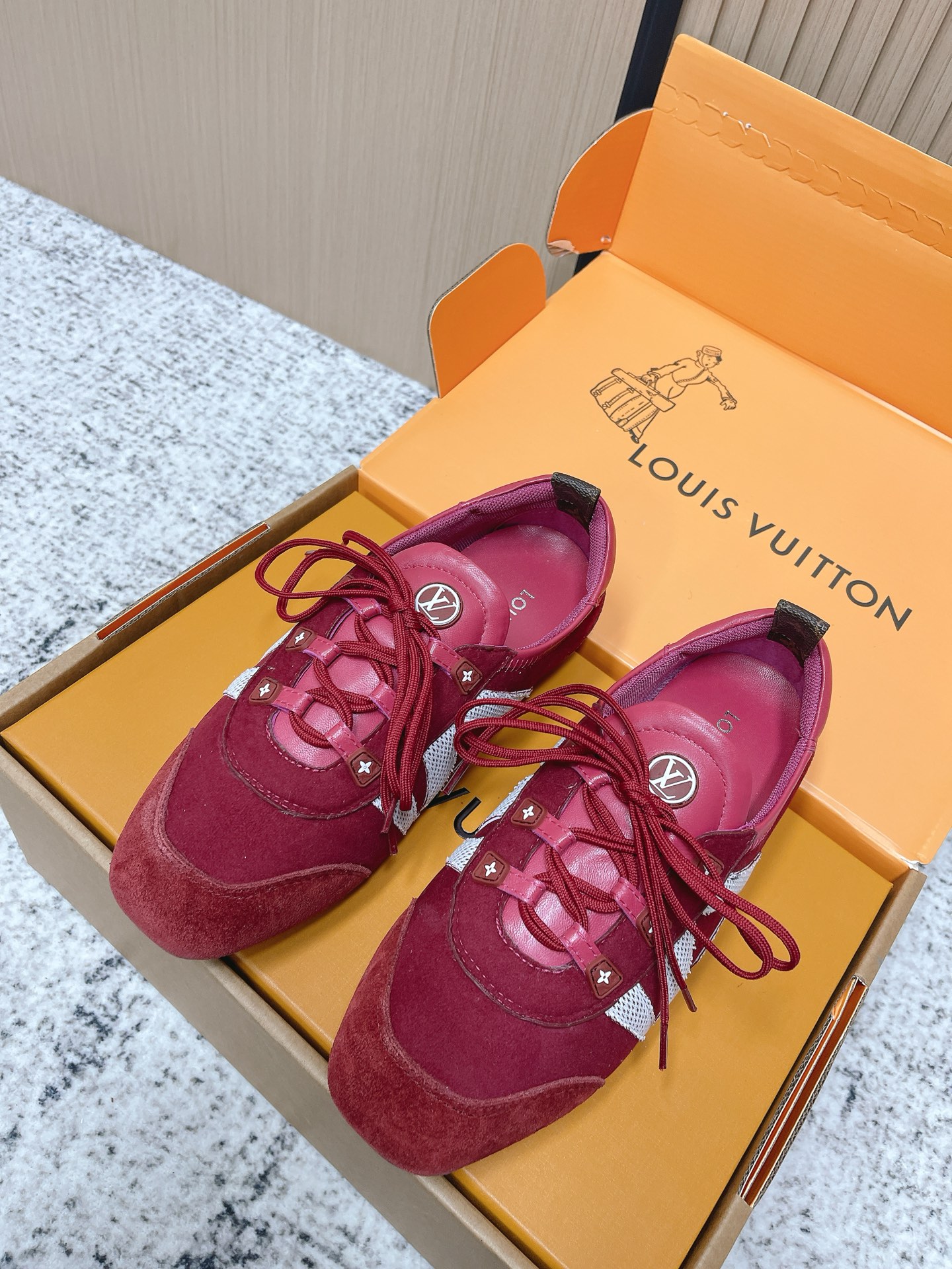 Cheap Louis Vuitton Sneakers for women in 213785, $60 USD- [IB213785] - Replica Louis Vuitton Sneakers for women