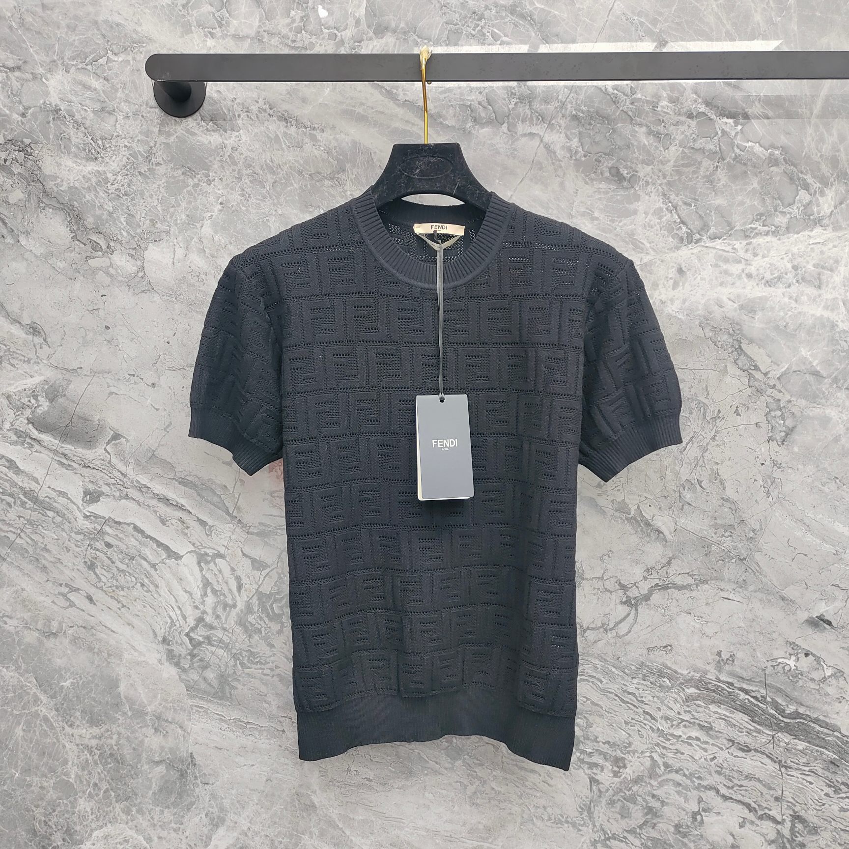 Cheap FENDI T-shirts for Women in 213825, $30 USD- [IB213825] - Replica FENDI T-shirts for Women