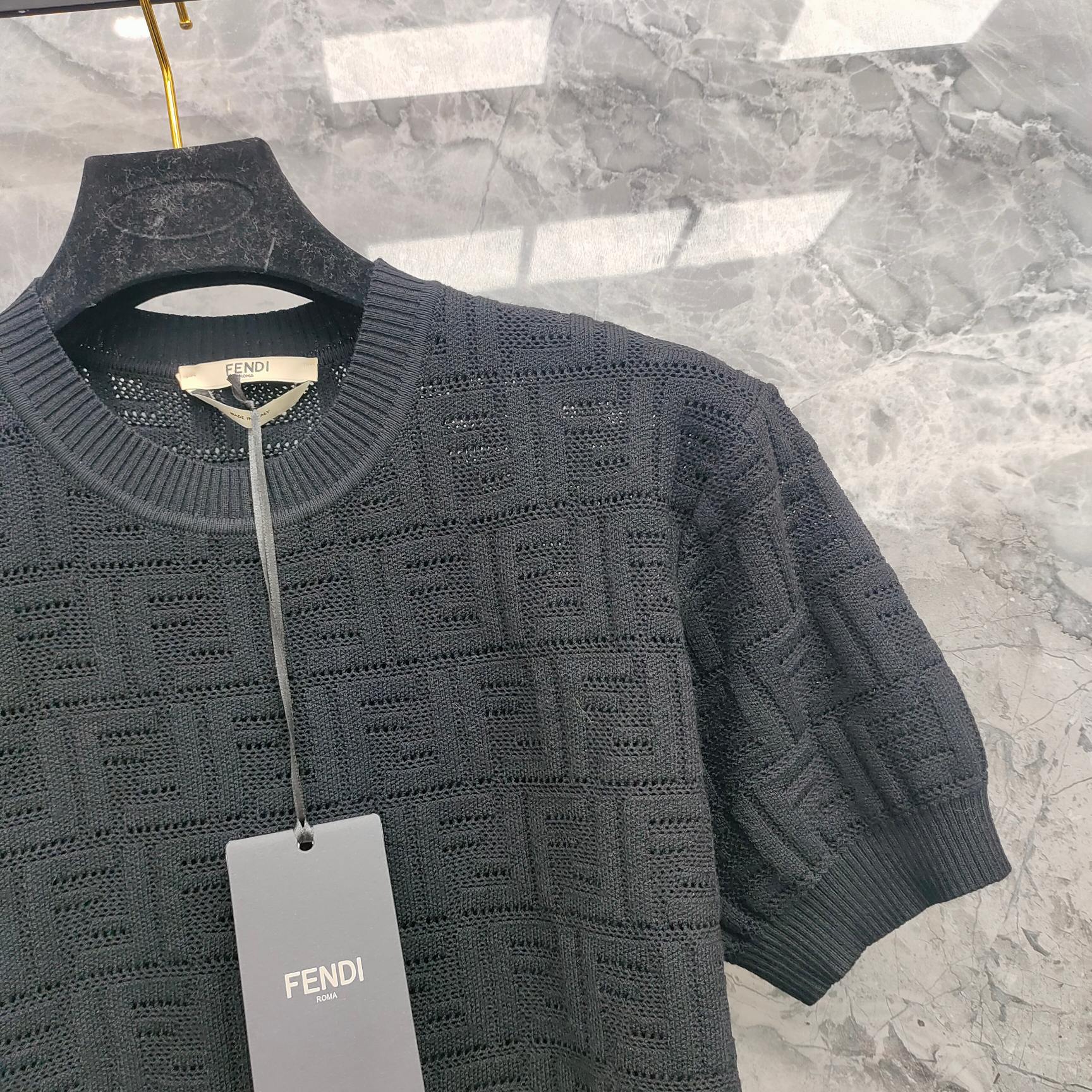 Cheap FENDI T-shirts for Women in 213825, $30 USD- [IB213825] - Replica FENDI T-shirts for Women