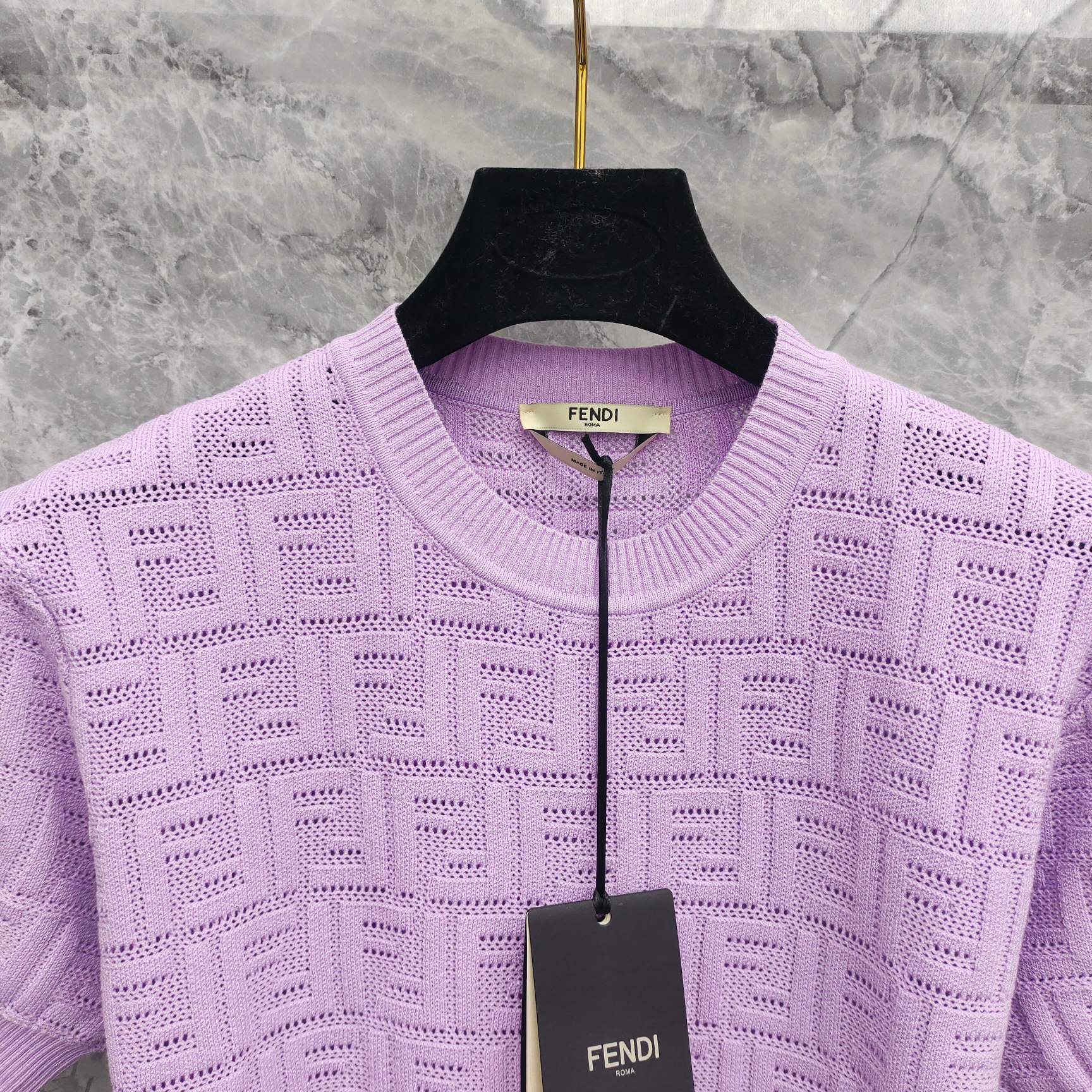Cheap FENDI T-shirts for Women in 213826, $30 USD- [IB213826] - Replica FENDI T-shirts for Women