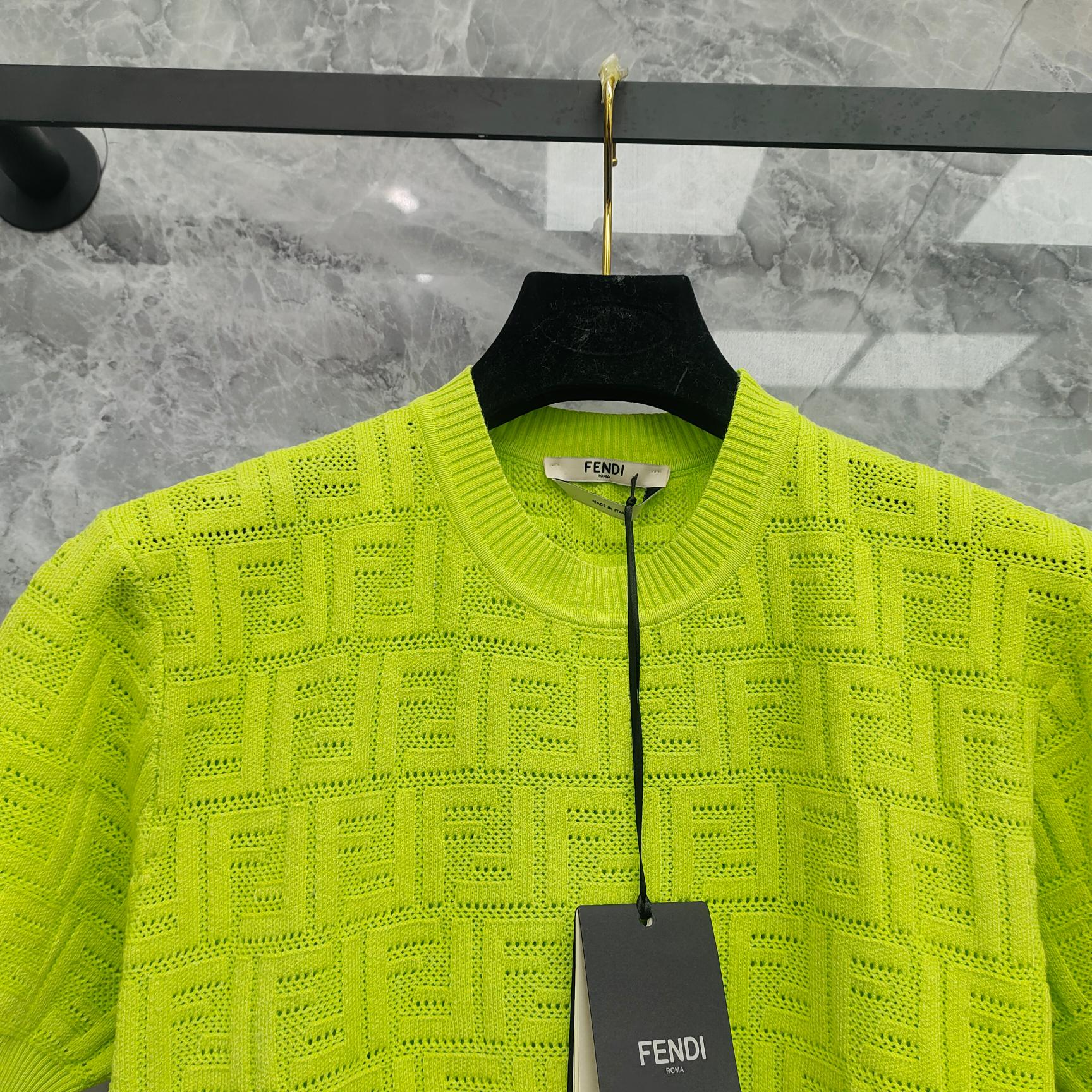 Cheap FENDI T-shirts for Women in 213828, $30 USD- [IB213828] - Replica FENDI T-shirts for Women