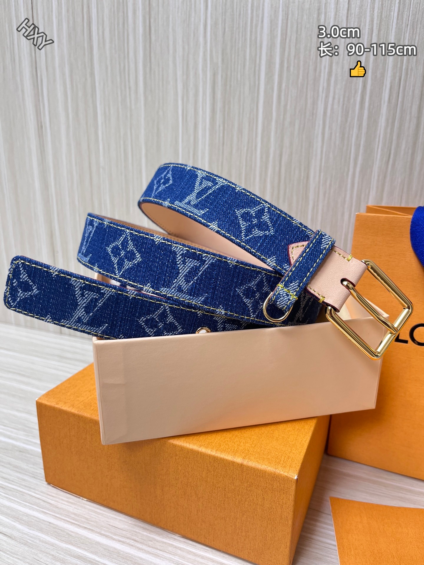 Cheap Louis Vuitton AAA Belts in 214121, $50 USD- [IB214121] - Replica Louis Vuitton AAA Belts