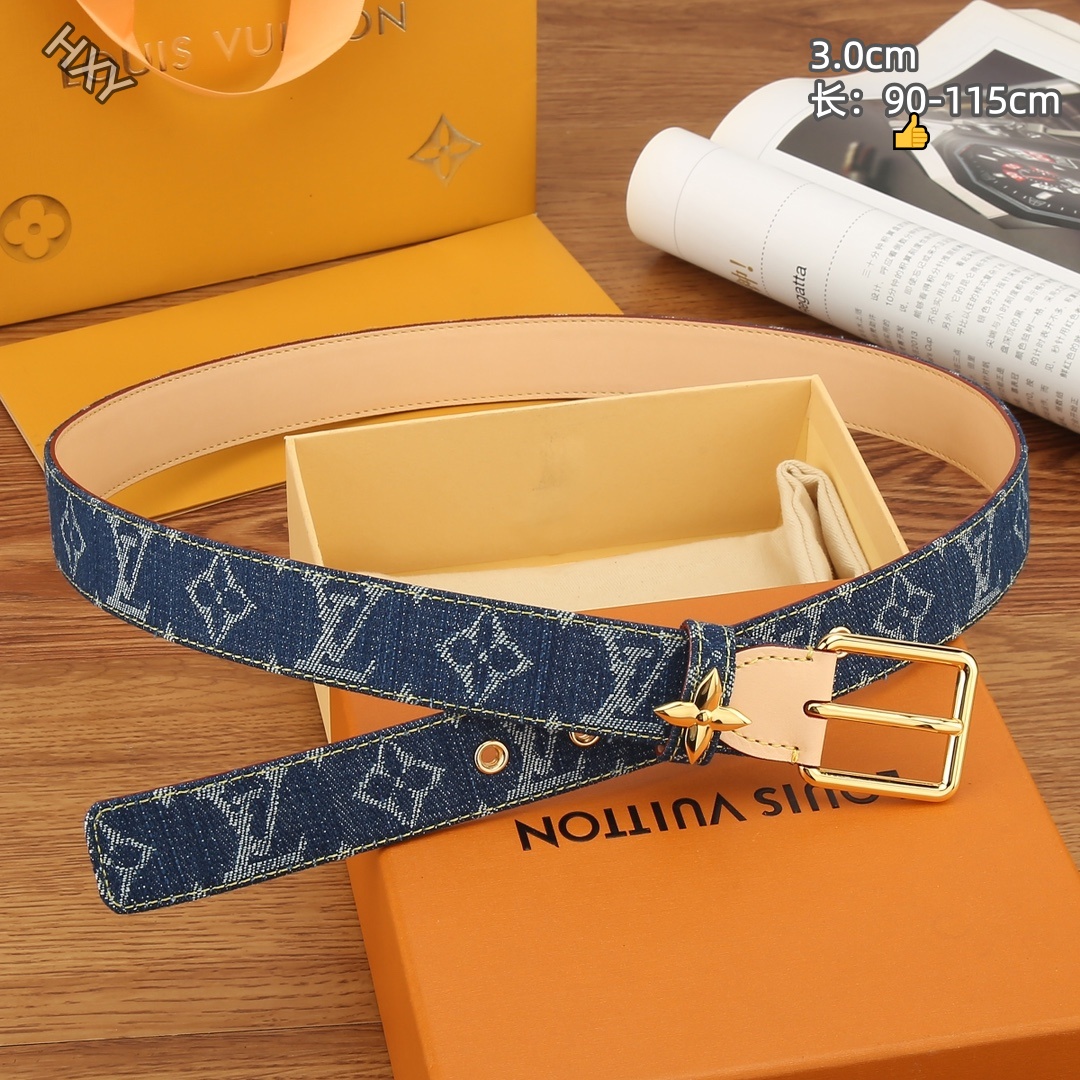 Cheap Louis Vuitton AAA Belts in 214124, $50 USD- [IB214124] - Replica Louis Vuitton AAA Belts