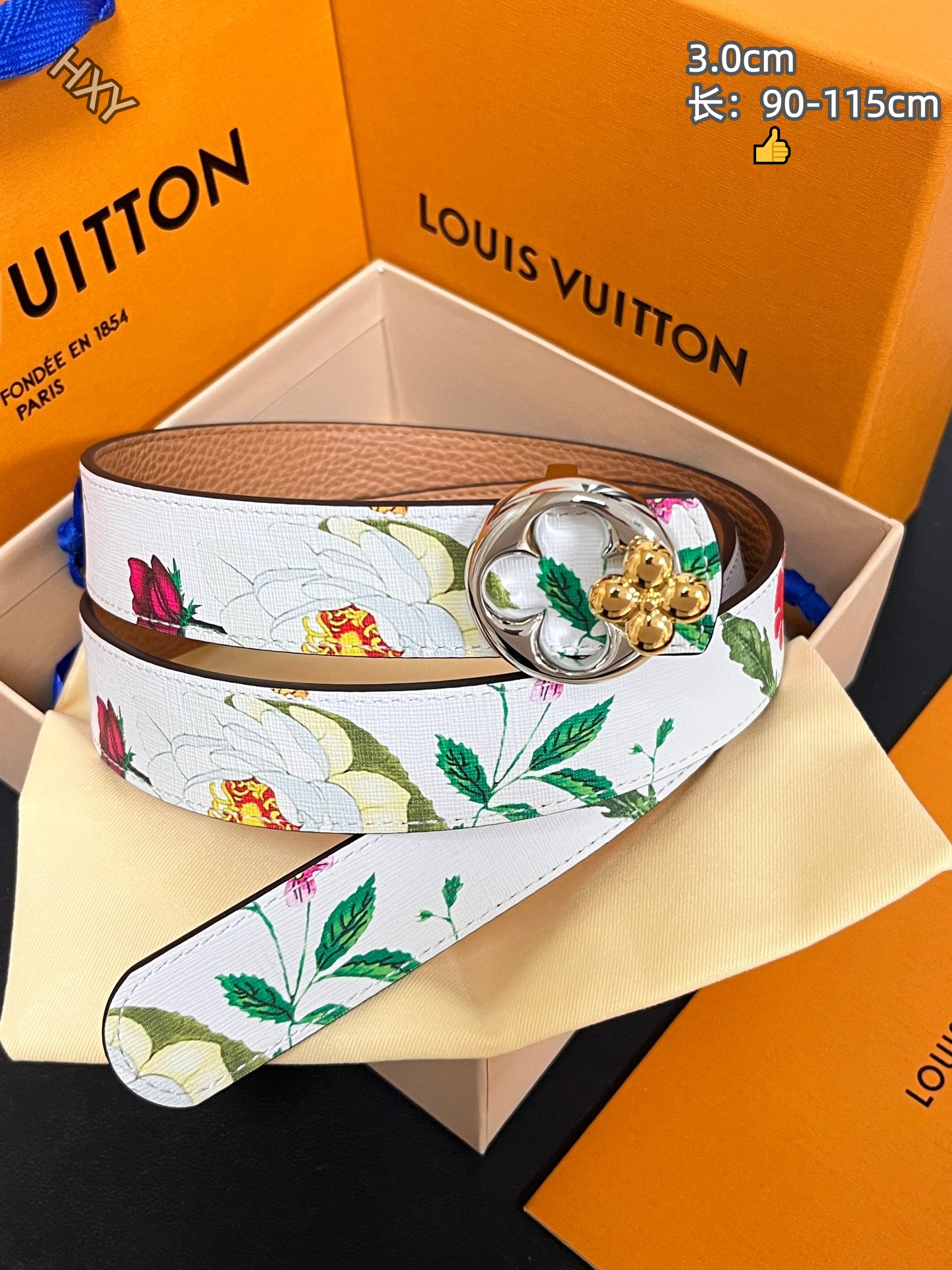 Cheap Louis Vuitton AAA Belts in 214126, $55 USD- [IB214126] - Replica Louis Vuitton AAA Belts