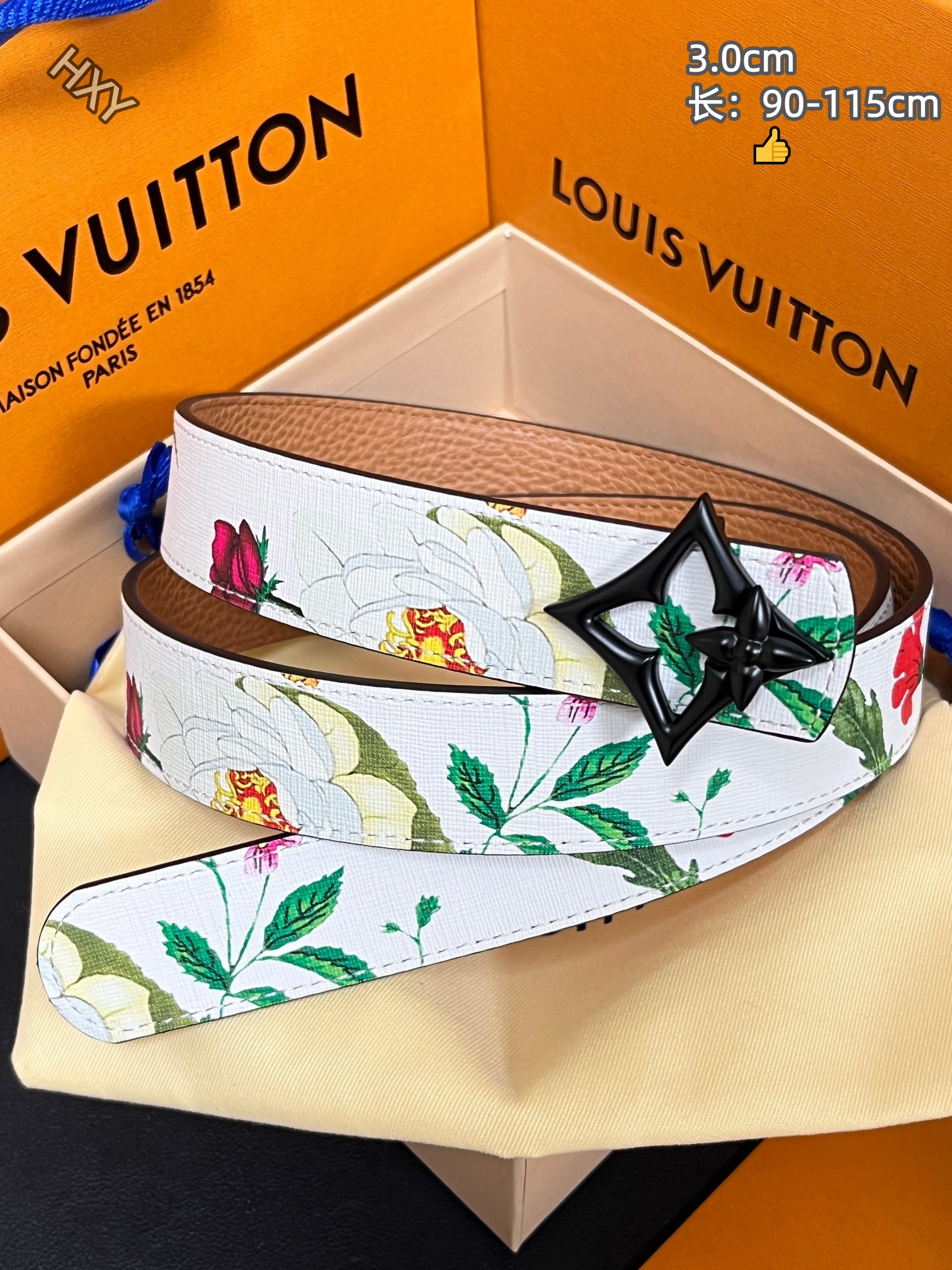 Cheap Louis Vuitton AAA Belts in 214128, $55 USD- [IB214128] - Replica Louis Vuitton AAA Belts