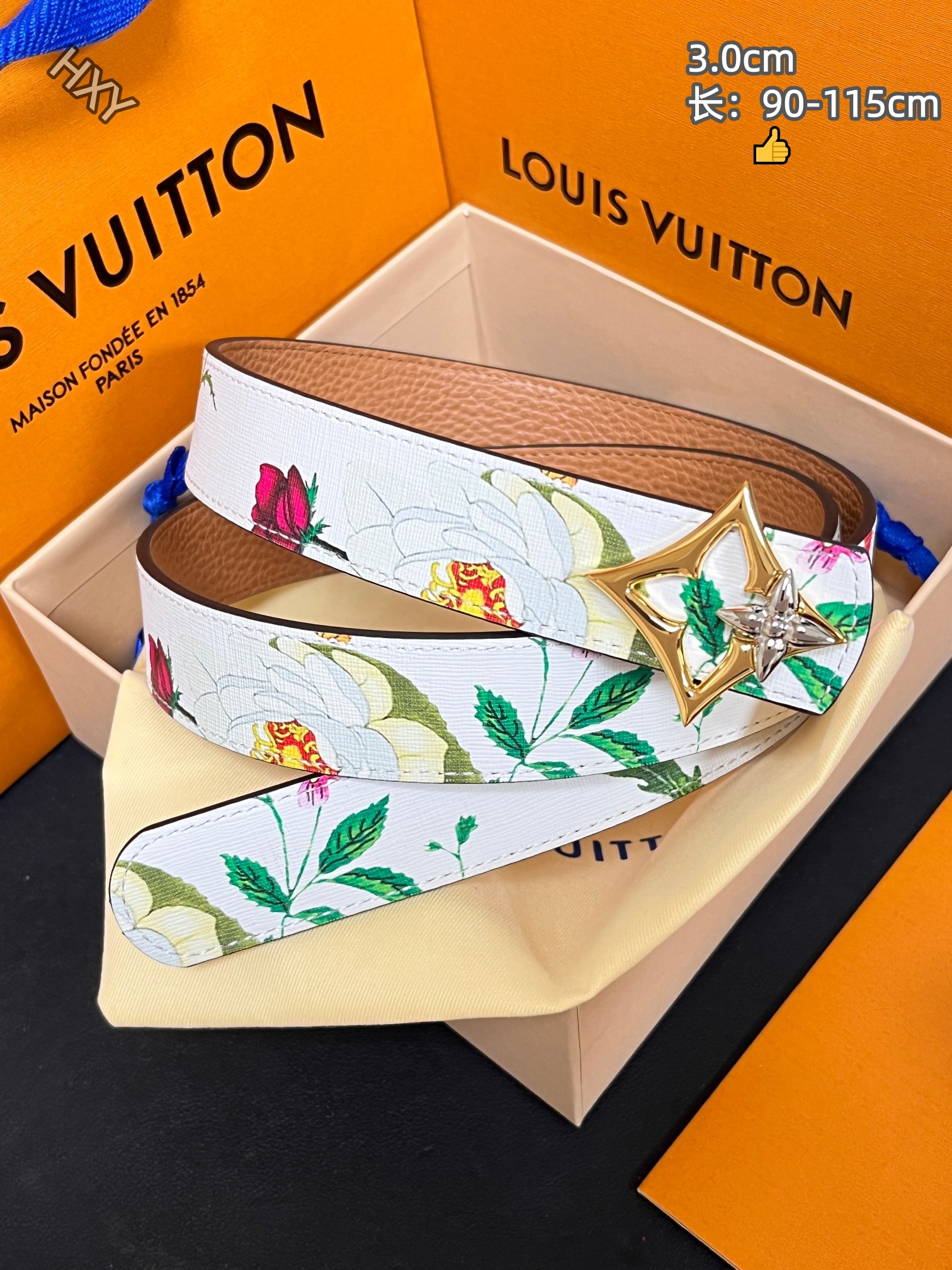 Cheap Louis Vuitton AAA Belts in 214129, $55 USD- [IB214129] - Replica Louis Vuitton AAA Belts