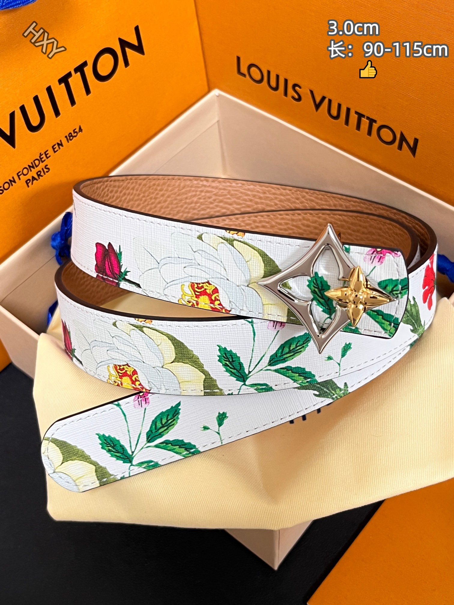 Cheap Louis Vuitton AAA Belts in 214130, $55 USD- [IB214130] - Replica Louis Vuitton AAA Belts
