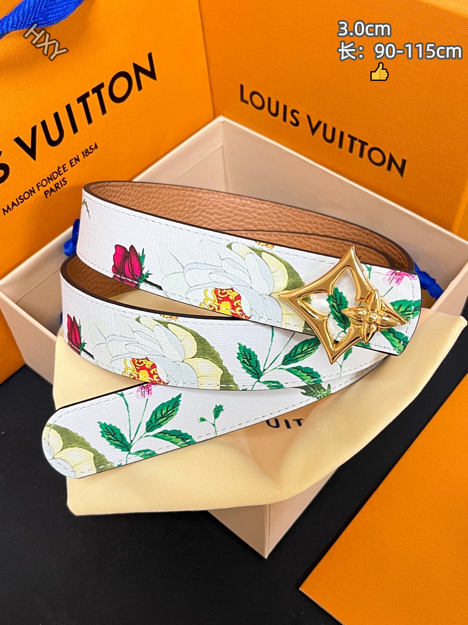 Cheap Louis Vuitton AAA Belts in 214132, $55 USD- [IB214132] - Replica Louis Vuitton AAA Belts
