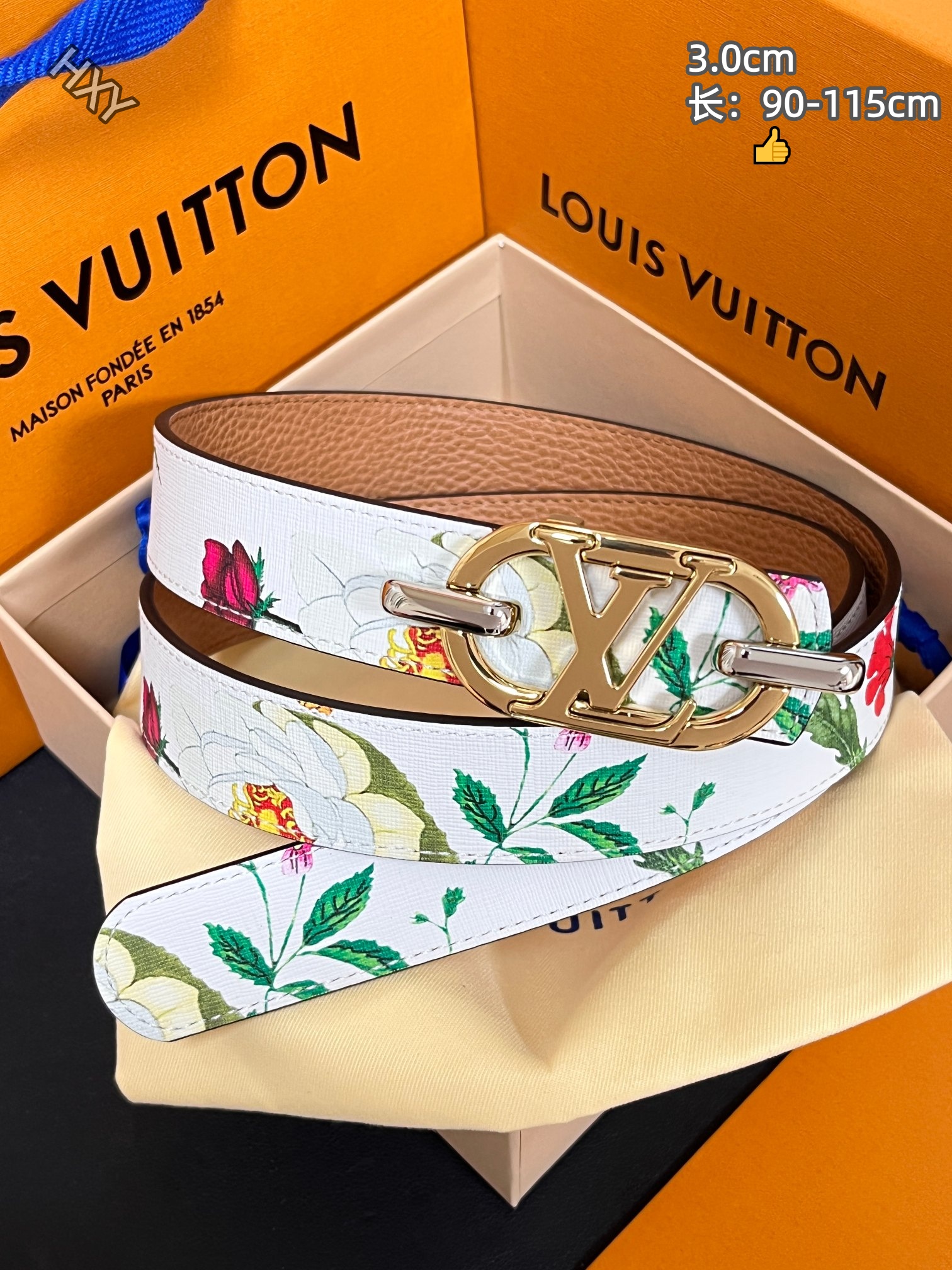 Cheap Louis Vuitton AAA Belts in 214134, $55 USD- [IB214134] - Replica Louis Vuitton AAA Belts