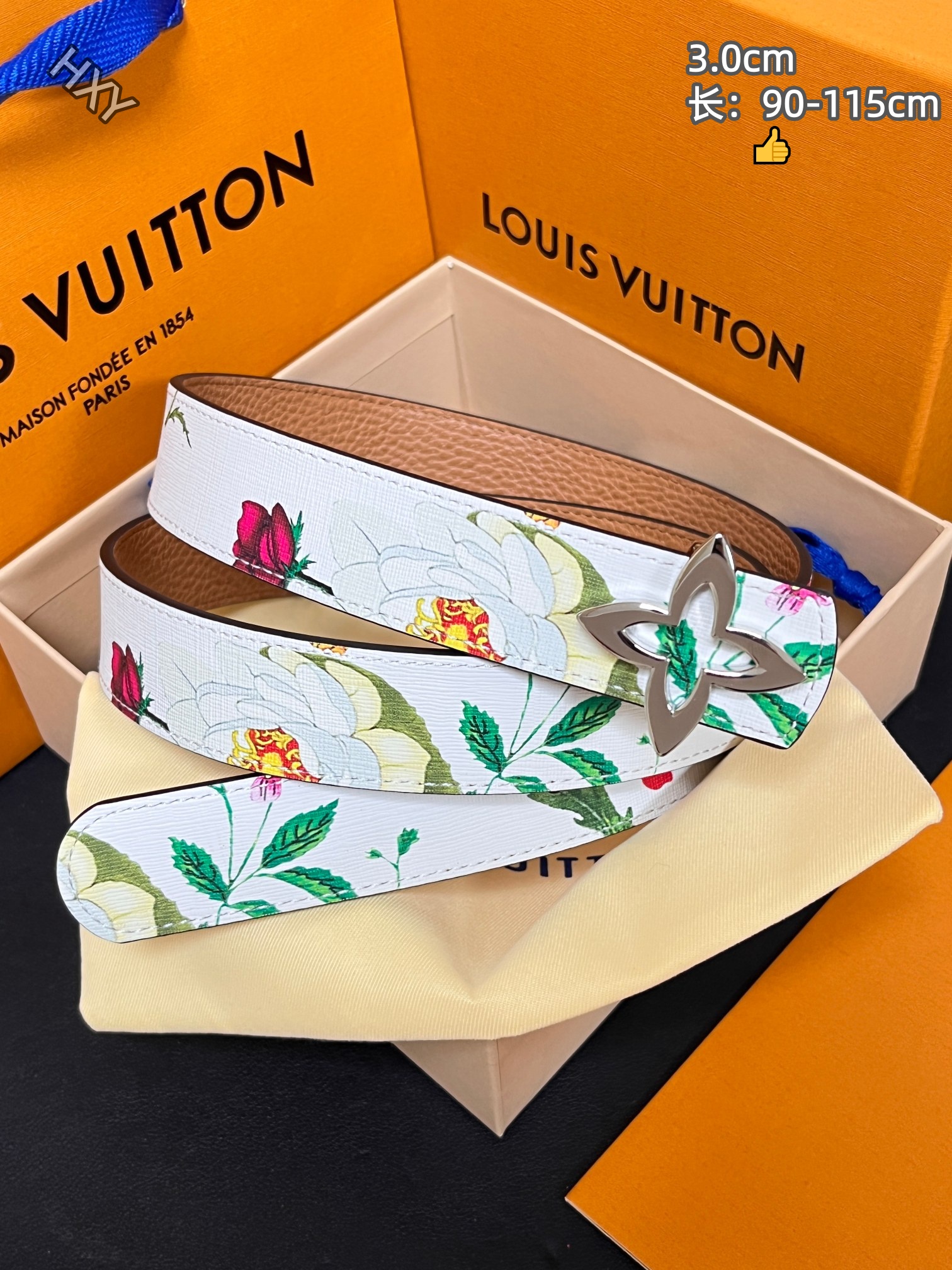Cheap Louis Vuitton AAA Belts in 214137, $55 USD- [IB214137] - Replica Louis Vuitton AAA Belts
