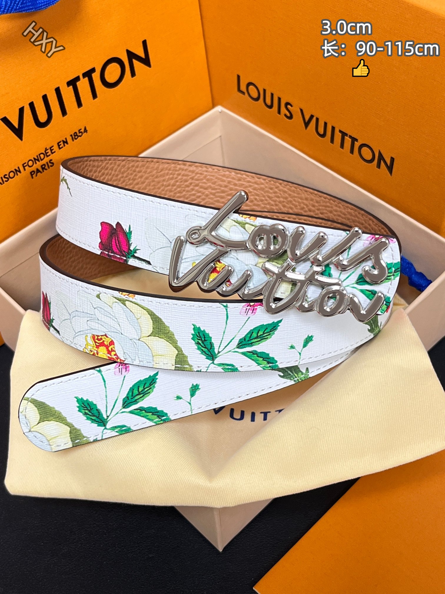 Cheap Louis Vuitton AAA Belts in 214138, $55 USD- [IB214138] - Replica Louis Vuitton AAA Belts
