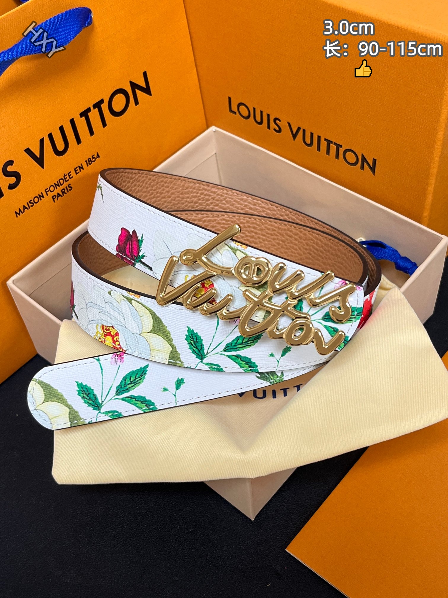 Cheap Louis Vuitton AAA Belts in 214139, $55 USD- [IB214139] - Replica Louis Vuitton AAA Belts
