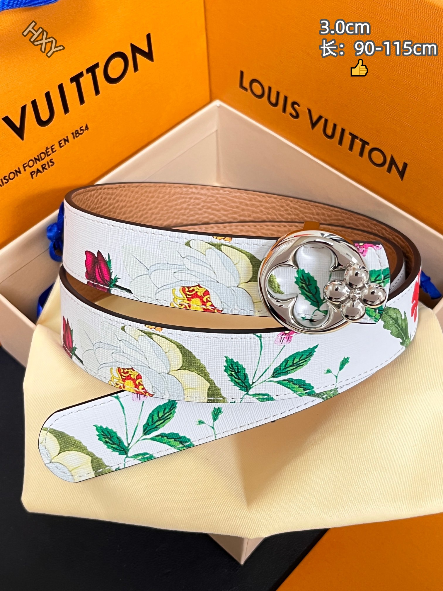 Cheap Louis Vuitton AAA Belts in 214142, $55 USD- [IB214142] - Replica Louis Vuitton AAA Belts