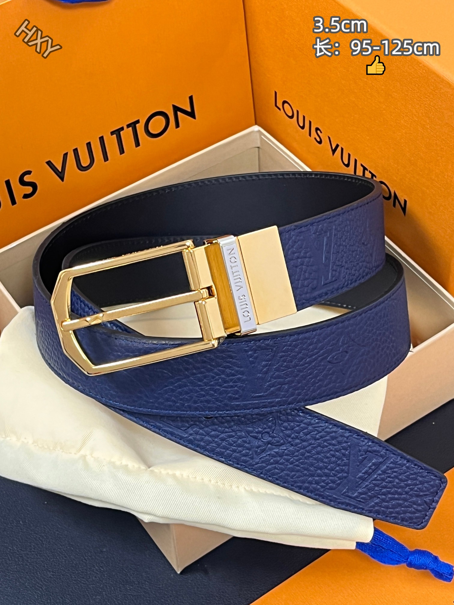 Cheap Louis Vuitton AAA Belts in 214160, $55 USD- [IB214160] - Replica Louis Vuitton AAA Belts