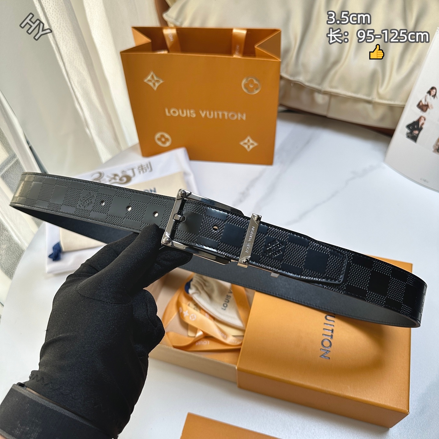 Cheap Louis Vuitton AAA Belts in 214169, $55 USD- [IB214169] - Replica Louis Vuitton AAA Belts