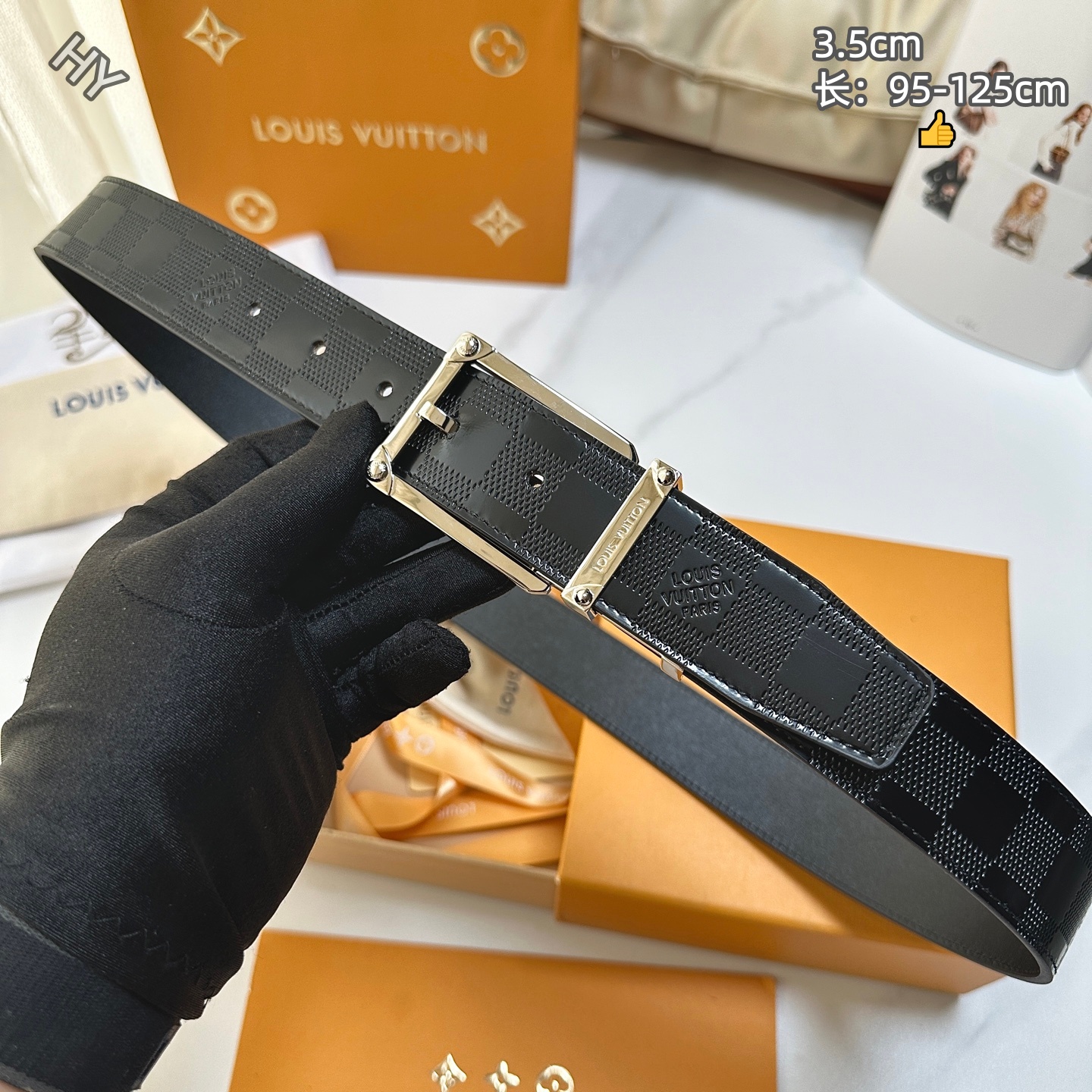 Cheap Louis Vuitton AAA Belts in 214170, $55 USD- [IB214170] - Replica Louis Vuitton AAA Belts