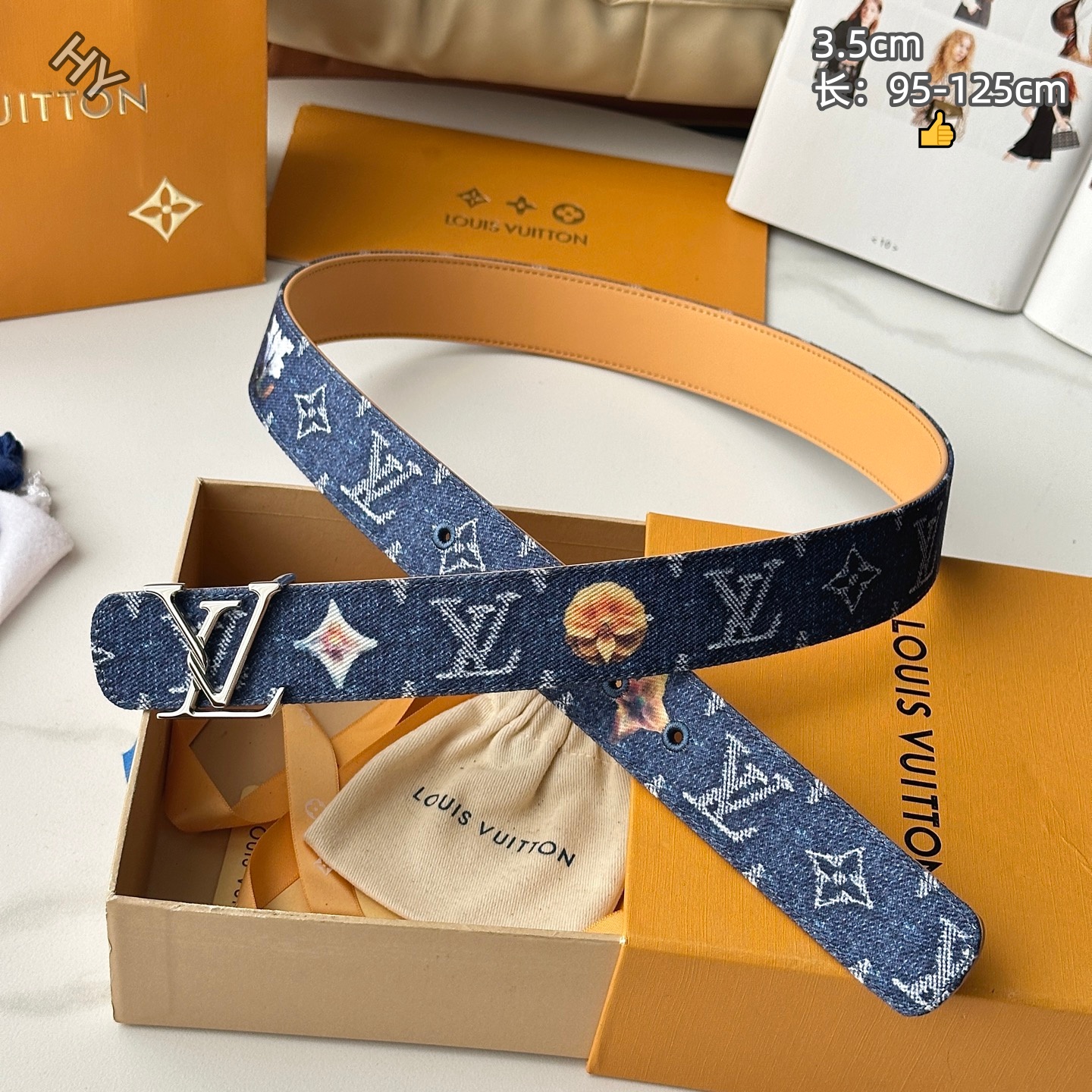 Cheap Louis Vuitton AAA Belts in 214171, $55 USD- [IB214171] - Replica Louis Vuitton AAA Belts