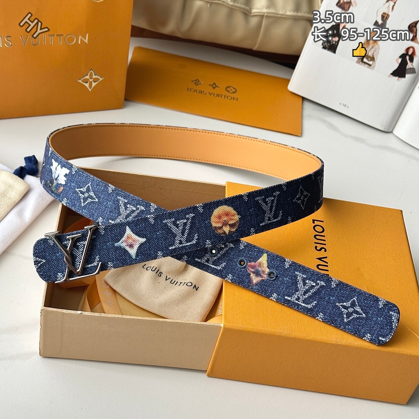 Cheap Louis Vuitton AAA Belts in 214173, $55 USD- [IB214173] - Replica Louis Vuitton AAA Belts