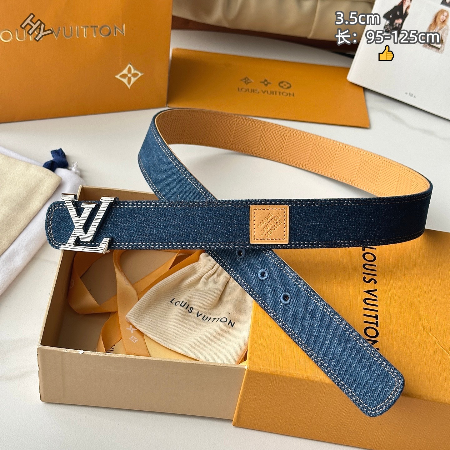 Cheap Louis Vuitton AAA Belts in 214174, $55 USD- [IB214174] - Replica Louis Vuitton AAA Belts