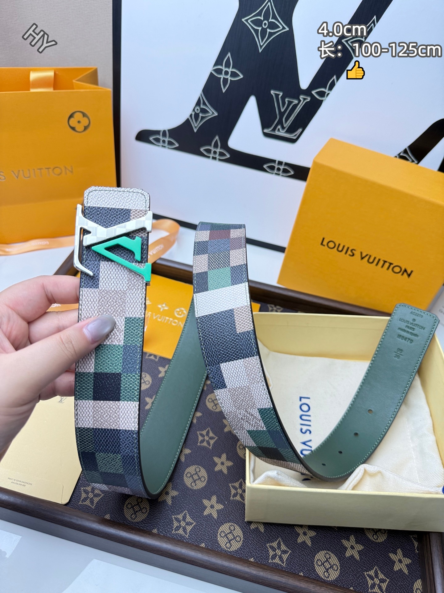 Cheap Louis Vuitton AAA Belts in 214191, $55 USD- [IB214191] - Replica Louis Vuitton AAA Belts