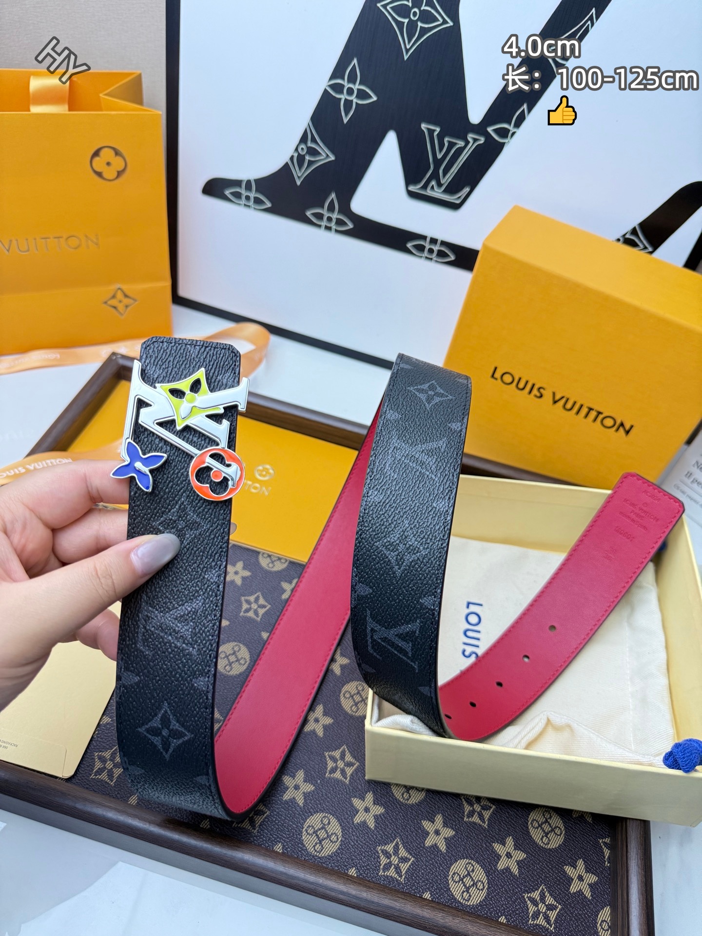 Cheap Louis Vuitton AAA Belts in 214192, $55 USD- [IB214192] - Replica Louis Vuitton AAA Belts