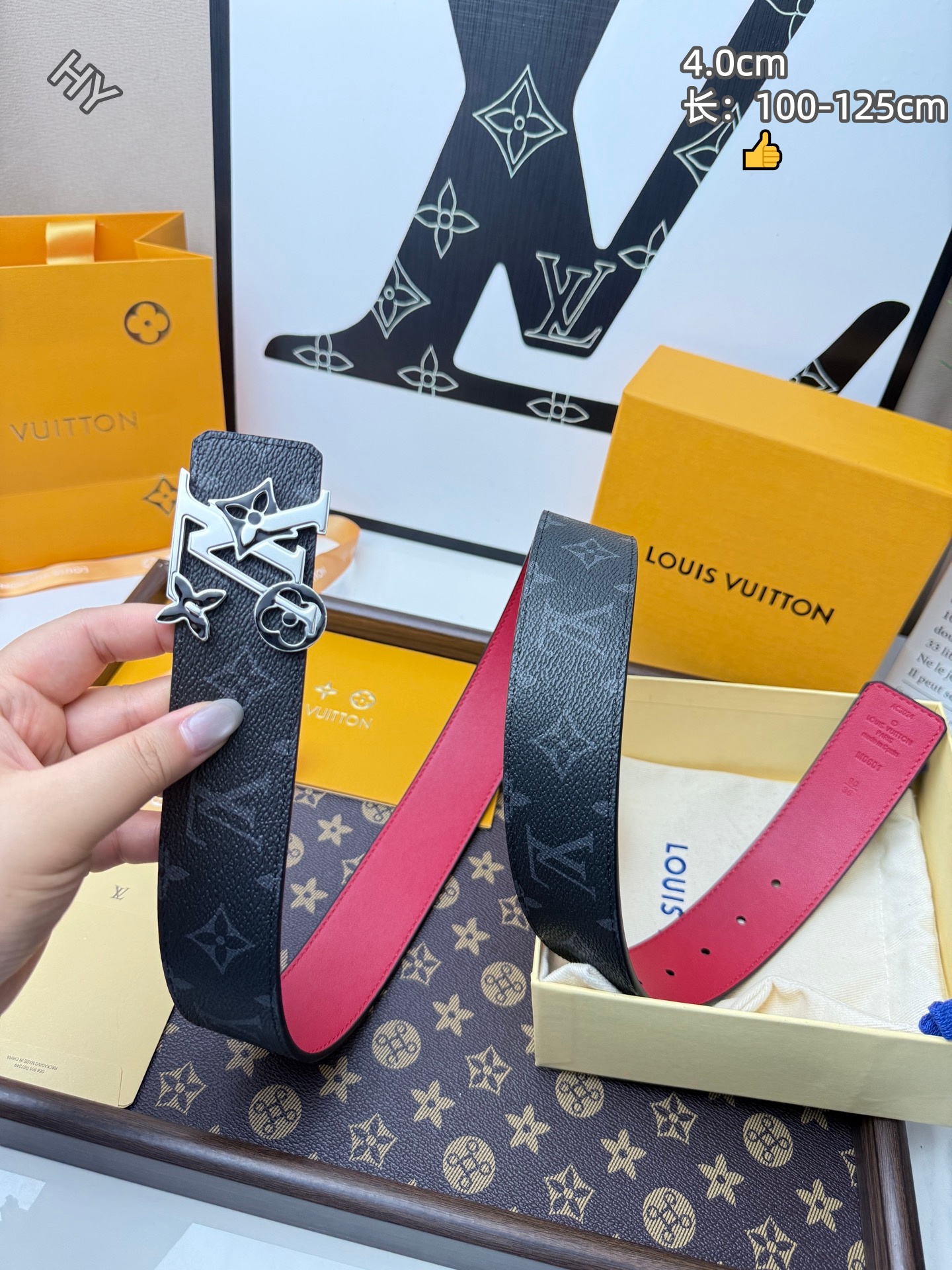Cheap Louis Vuitton AAA Belts in 214193, $55 USD- [IB214193] - Replica Louis Vuitton AAA Belts