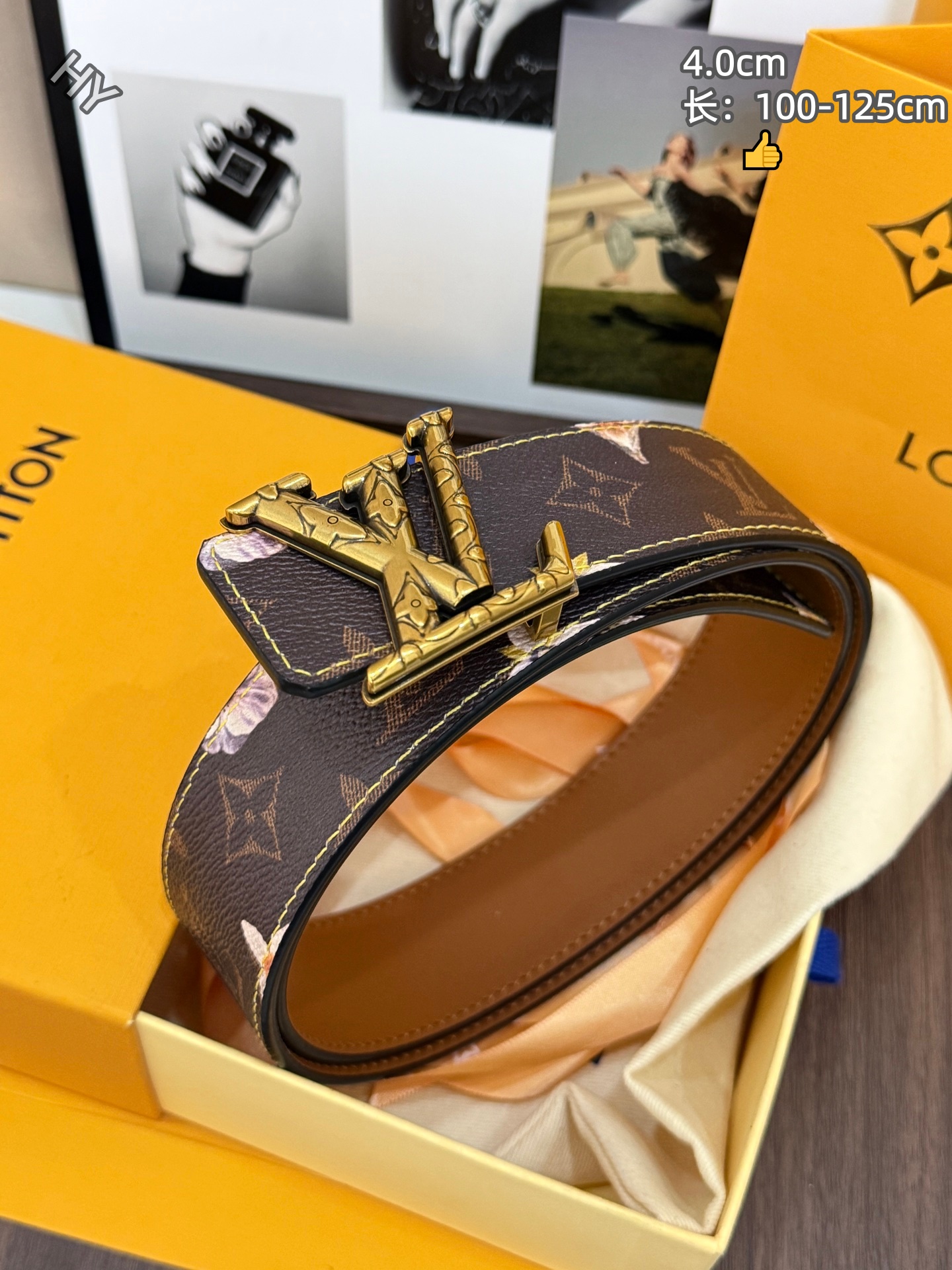 Cheap Louis Vuitton AAA Belts in 214195, $55 USD- [IB214195] - Replica Louis Vuitton AAA Belts