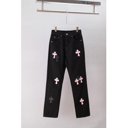Cheap Chrome Hearts Jeans in 215524, $60 USD- [IB215524] - Replica Chrome Hearts Jeans