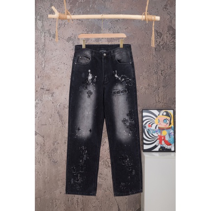 Cheap Chrome Hearts Jeans in 215593, $60 USD- [IB215593] - Replica Chrome Hearts Jeans
