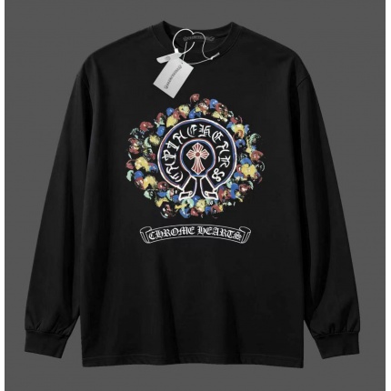 Cheap Chrome Hearts Long-Sleeved T-shirts in 215639, $35 USD- [IB215639] - Replica Chrome Hearts Long-Sleeved T-shirts
