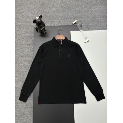 Hernes Long-Sleeved Polo T-Shirts for Men in 216201