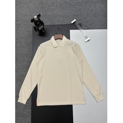 Hernes Long-Sleeved Polo T-Shirts for Men in 216204