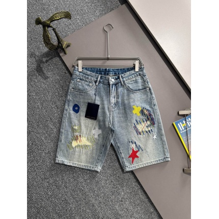 Louis Vuitton Short Jeans For Men in 216228
