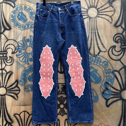 Cheap Chrome Hearts Jeans in 216290, $80 USD- [IB216290] - Replica Chrome Hearts Jeans