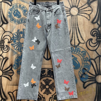 Cheap Chrome Hearts Jeans in 216302, $80 USD- [IB216302] - Replica Chrome Hearts Jeans