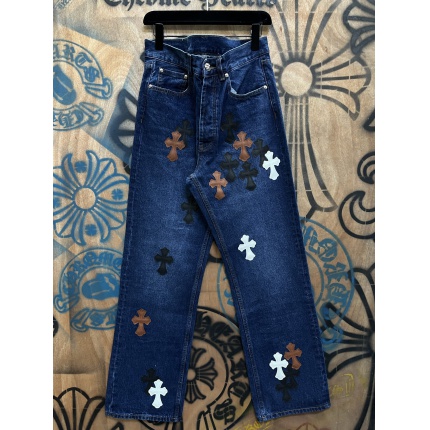 Cheap Chrome Hearts Jeans in 216352, $80 USD- [IB216352] - Replica Chrome Hearts Jeans