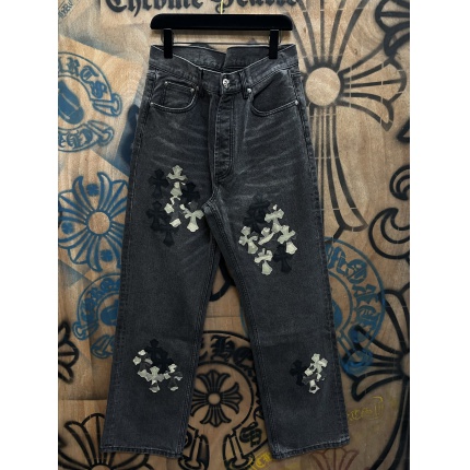 Cheap Chrome Hearts Jeans in 216361, $80 USD- [IB216361] - Replica Chrome Hearts Jeans