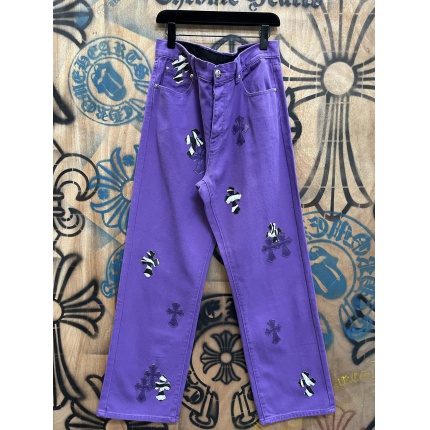 Cheap Chrome Hearts Jeans in 216371, $80 USD- [IB216371] - Replica Chrome Hearts Jeans