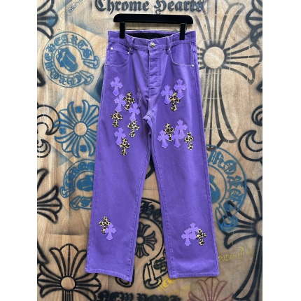 Cheap Chrome Hearts Jeans in 216372, $80 USD- [IB216372] - Replica Chrome Hearts Jeans