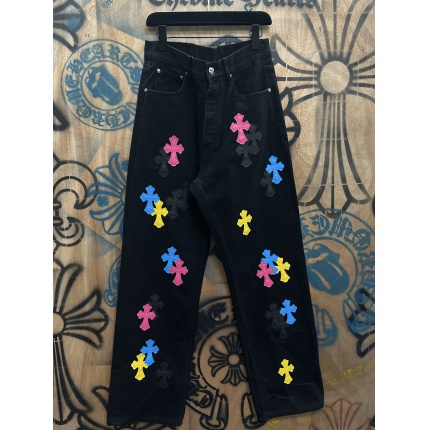 Cheap Chrome Hearts Jeans in 216377, $80 USD- [IB216377] - Replica Chrome Hearts Jeans