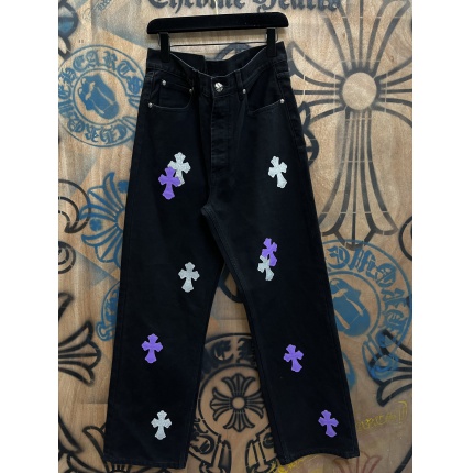 Cheap Chrome Hearts Jeans in 216380, $80 USD- [IB216380] - Replica Chrome Hearts Jeans