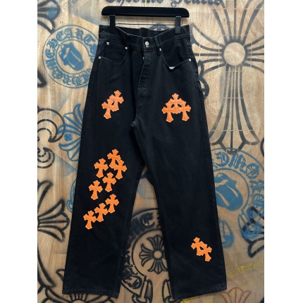 Cheap Chrome Hearts Jeans in 216386, $80 USD- [IB216386] - Replica Chrome Hearts Jeans