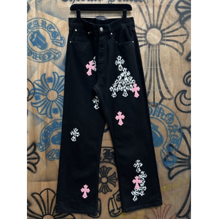 Cheap Chrome Hearts Jeans in 216388, $80 USD- [IB216388] - Replica Chrome Hearts Jeans