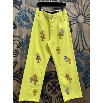 Cheap Chrome Hearts Jeans in 216393, $80 USD- [IB216393] - Replica Chrome Hearts Jeans