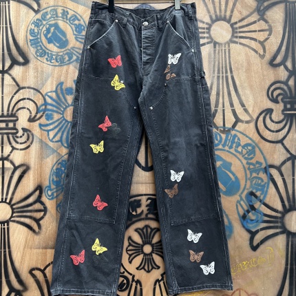 Cheap Chrome Hearts Jeans in 216428, $80 USD- [IB216428] - Replica Chrome Hearts Jeans